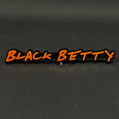 1PC Black Betty 3D Acrylic Badge - Car Truck Emblem Fender Sticker
