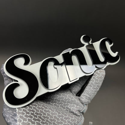 1PC Sonic 3D Acrylic Badge - Car Truck Emblem Fender Tailgate Trunk Sticker