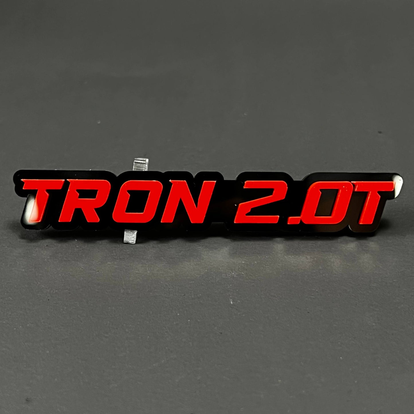 1PC TRON 2.0T 3D Acrylic Badge - Car Truck Emblem Fender Tailgate Trunk Sticker