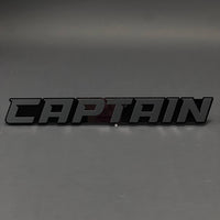 1PC CAPTAIN 3D Acrylic Badge - Car Truck Emblem Fender Tailgate Trunk Sticker