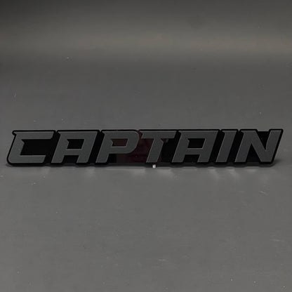 1PC CAPTAIN 3D Acrylic Badge - Car Truck Emblem Fender Tailgate Trunk Sticker