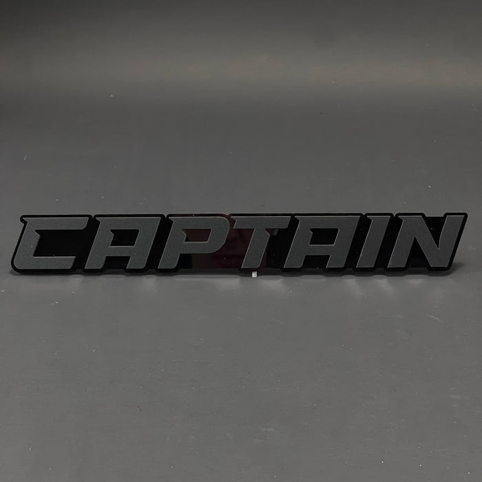 1PC CAPTAIN 3D Acrylic Badge - Car Truck Emblem Fender Tailgate Trunk Sticker