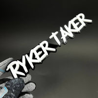 1PC RYKER TAKER 3D Acrylic Badge - Car Truck Emblem Fender Sticker