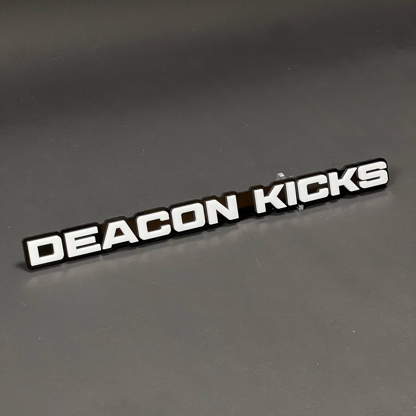 1PC DEACON KICKS 3D Acrylic Badge - Car Truck Emblem Fender Sticker