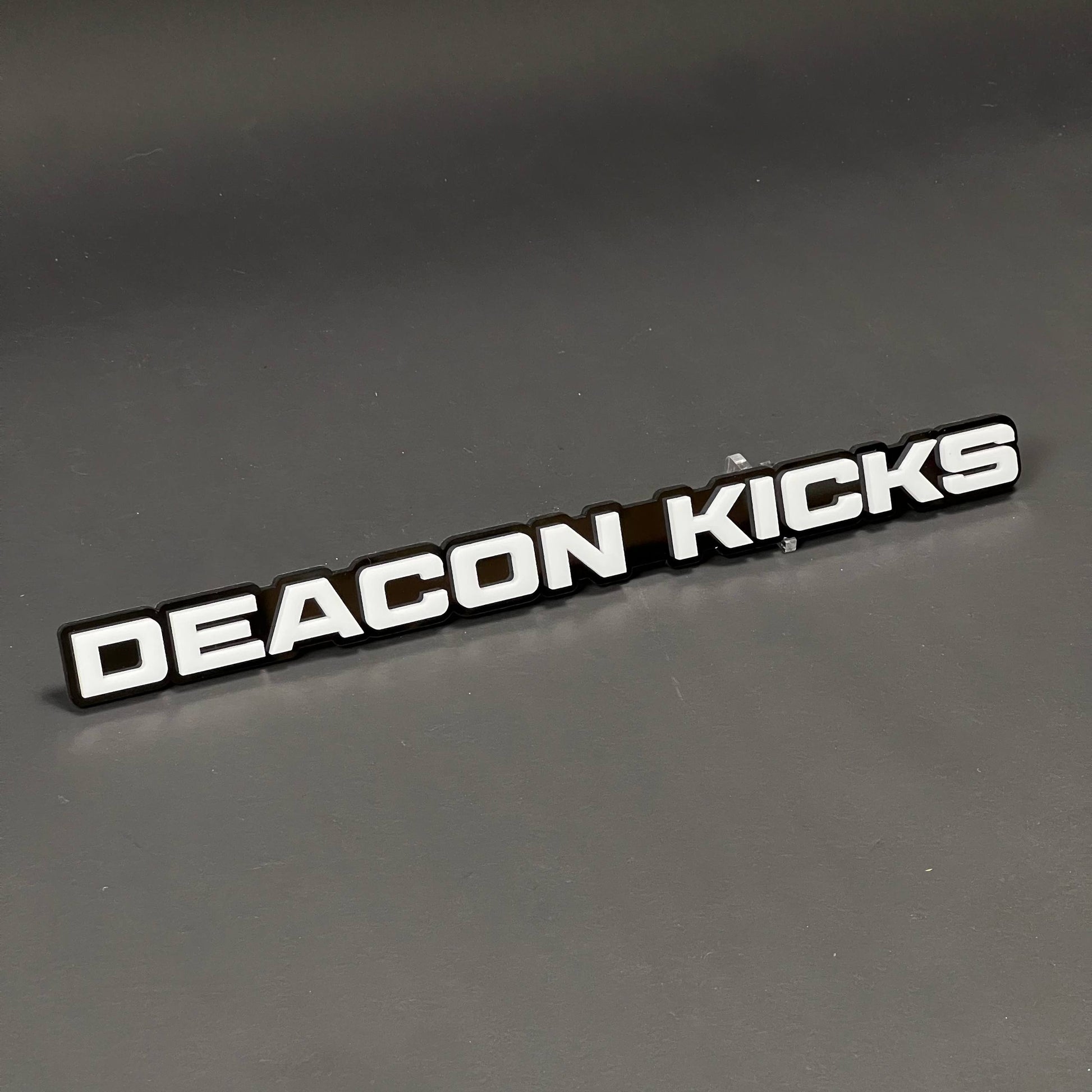 1PC DEACON KICKS 3D Acrylic Badge - Car Truck Emblem Fender Sticker