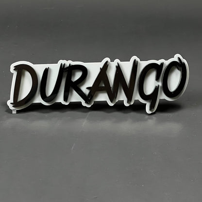 1PC DURANGO 3D Acrylic Badge - Car Truck Emblem Fender Tailgate Trunk Sticker