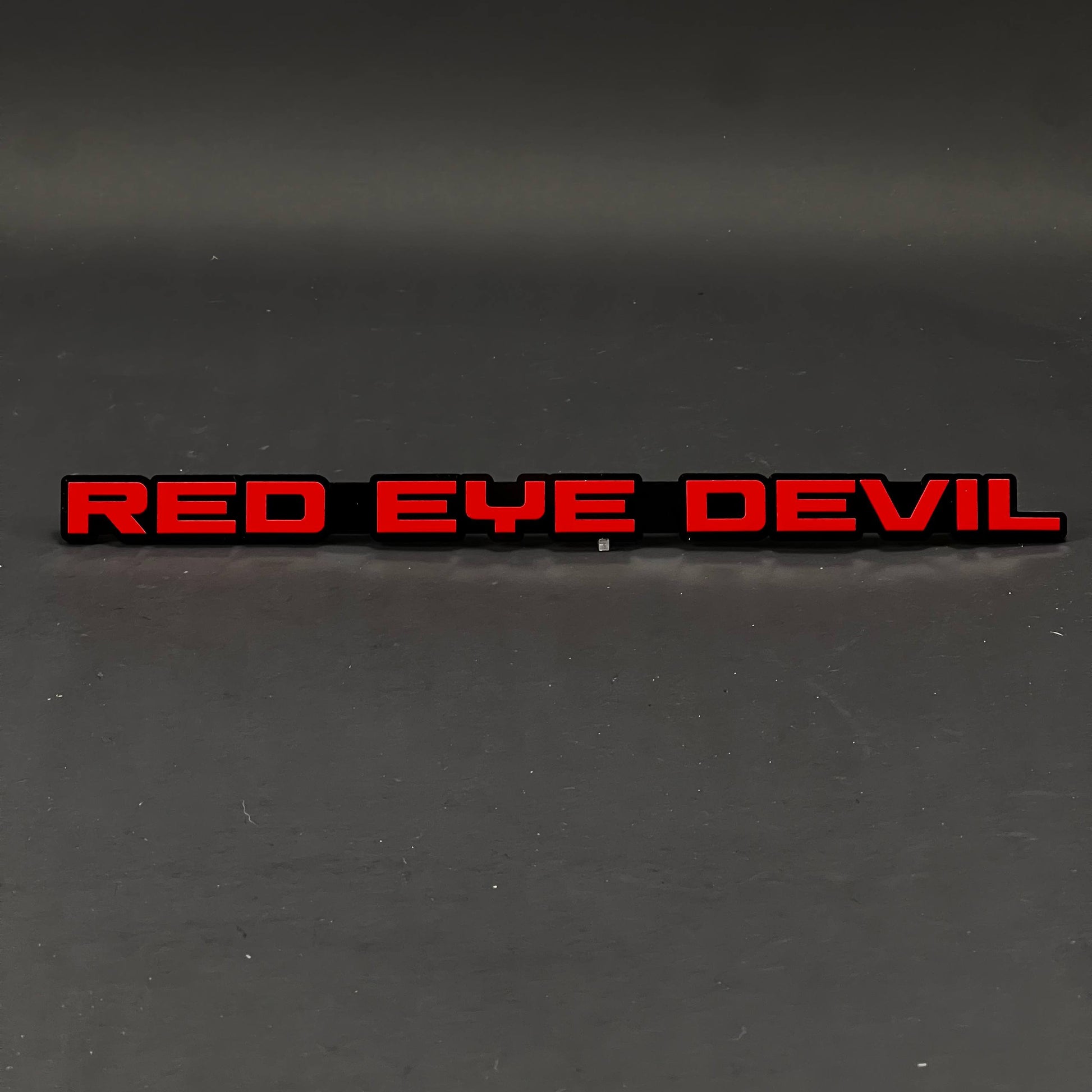 1PC RED EYE DEVIL 3D Acrylic Badge - Car Truck Emblem Fender Sticker