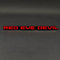 1PC RED EYE DEVIL 3D Acrylic Badge - Car Truck Emblem Fender Sticker