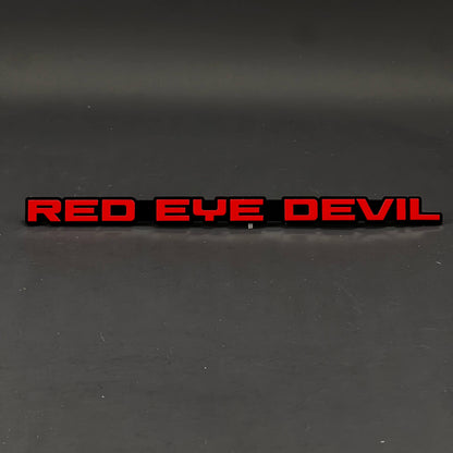 1PC RED EYE DEVIL 3D Acrylic Badge - Car Truck Emblem Fender Sticker