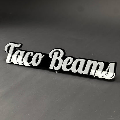 1PC Taco Beams 3D Acrylic Badge - Car Truck Emblem Fender Tailgate Trunk Sticker