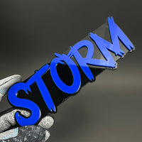 1PC STORM 3D Acrylic Badge - Car Truck Emblem Fender Tailgate Trunk Sticker