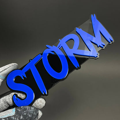 1PC STORM 3D Acrylic Badge - Car Truck Emblem Fender Tailgate Trunk Sticker