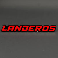 1PC LANDEROS 3D Acrylic Badge - Car Truck Emblem Fender Tailgate Trunk Sticker
