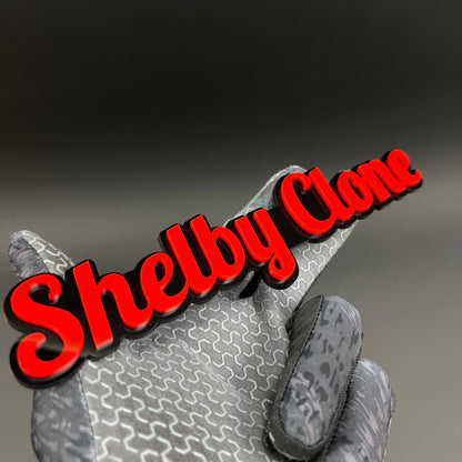 1PC Shelby Clone 3D Acrylic Badge - Car Truck Emblem Fender Sticker