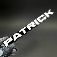 1PC PATRICK 3D Acrylic Badge - Car Truck Emblem Fender Tailgate Trunk Sticker