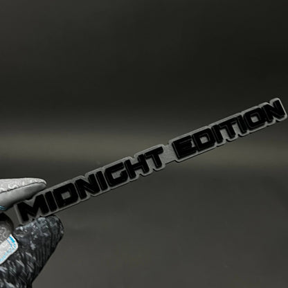 1PC MIDNIGHT EDITION 3D Acrylic Badge - Car Truck Emblem Fender Sticker