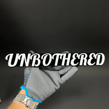 1PC UNBOTHERED 3D Acrylic Badge - Car Truck Emblem Fender Tailgate Trunk Sticker