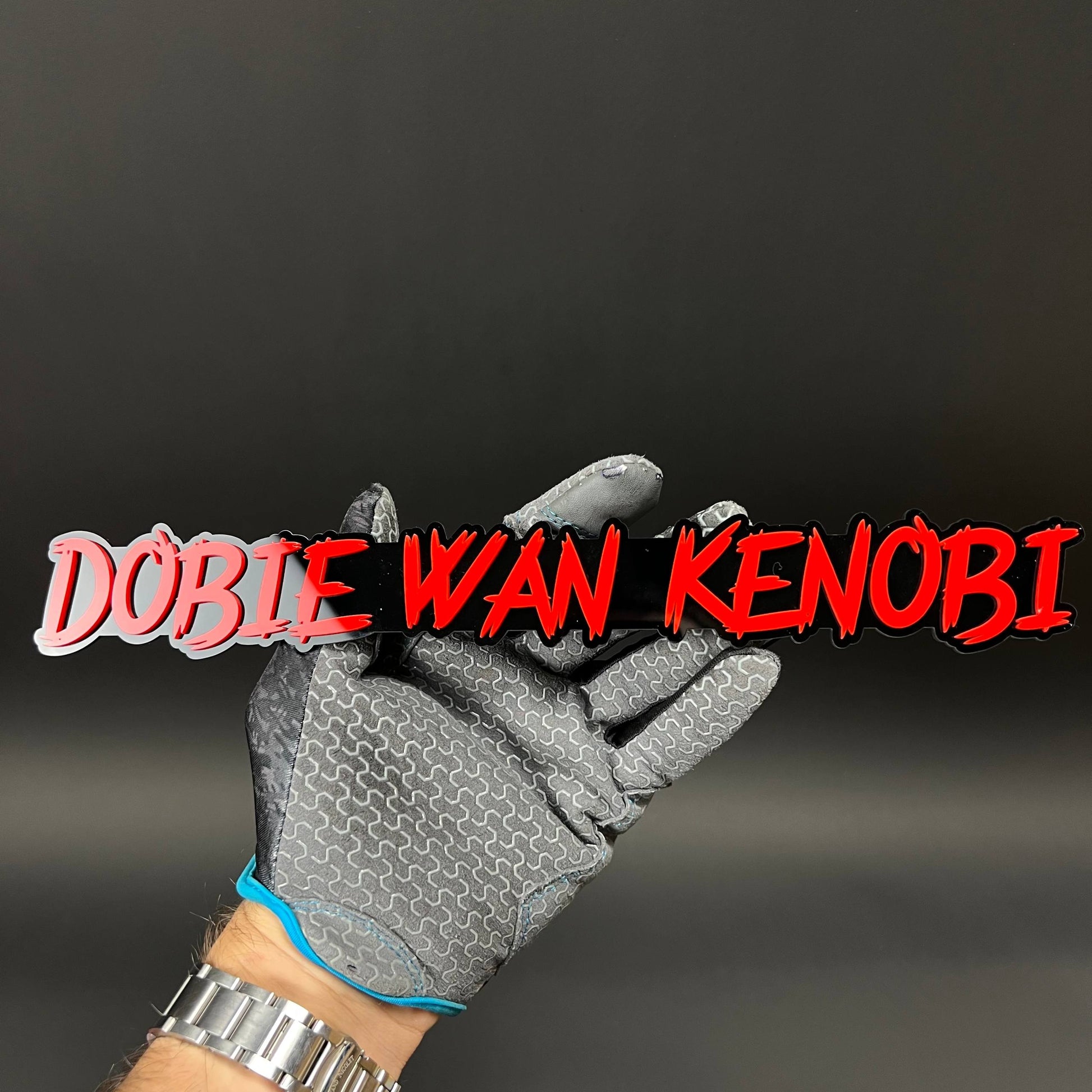 1PC DOBIE WAN KENOBI 3D Acrylic Badge - Car Truck Emblem Fender Sticker