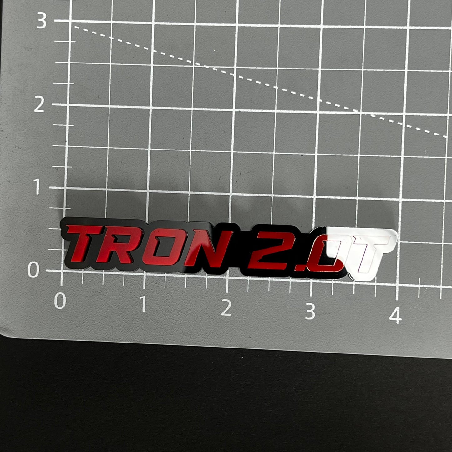 1PC TRON 2.0 3D Acrylic Badge - Car Truck Emblem Fender Tailgate Trunk Sticker
