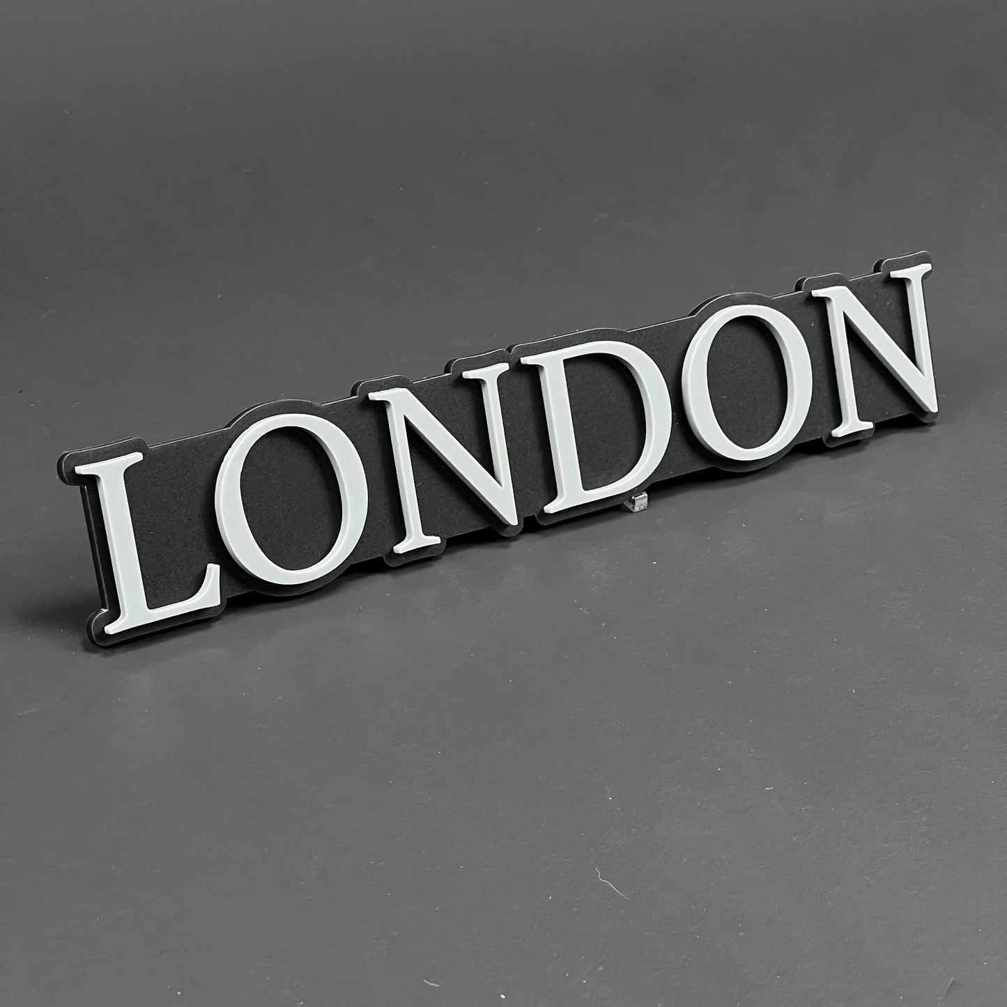 1PC LONDON (White) 3D Acrylic Badge - Car Truck Emblem Fender Tailgate Trunk Sticker