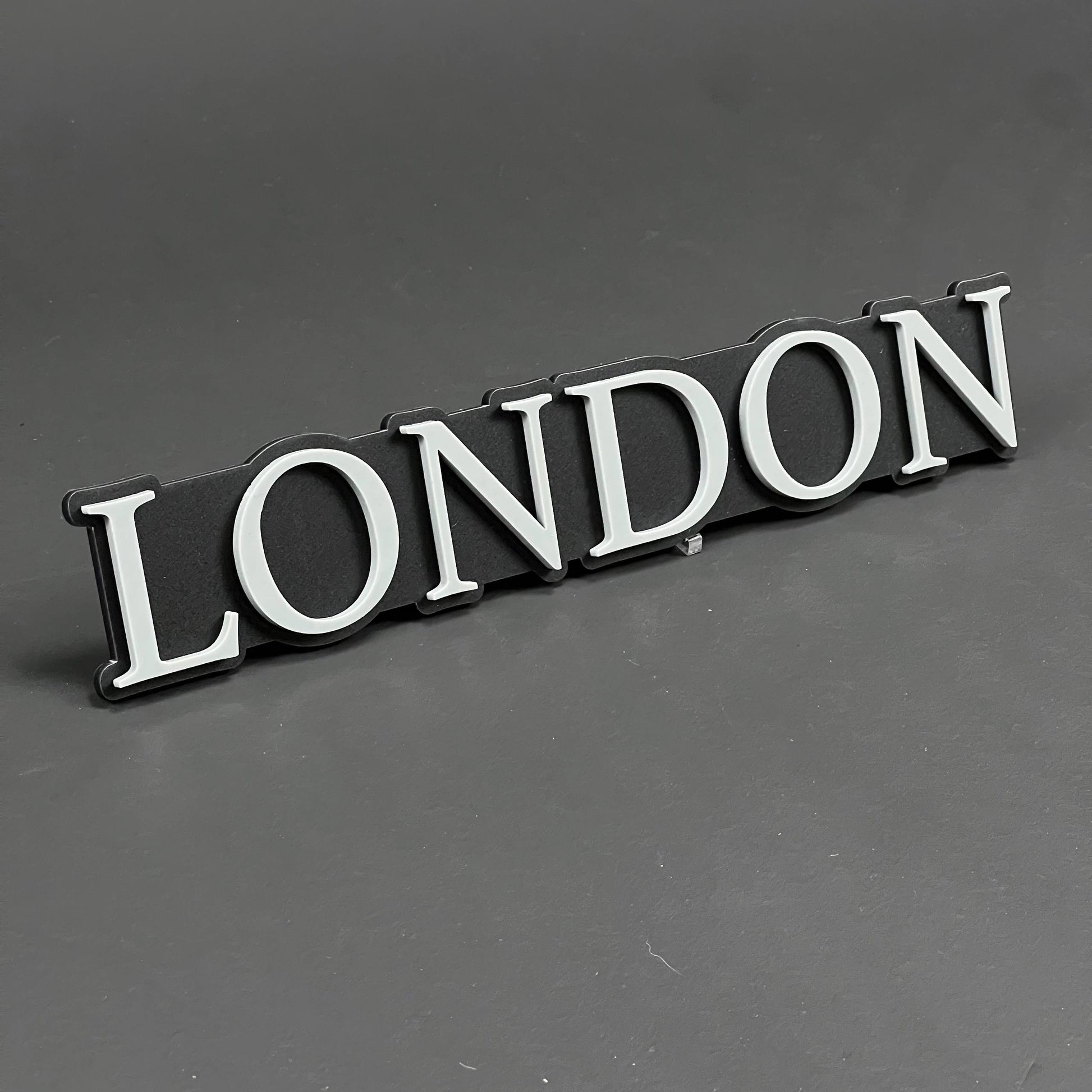 1PC LONDON (White) 3D Acrylic Badge - Car Truck Emblem Fender Tailgate Trunk Sticker