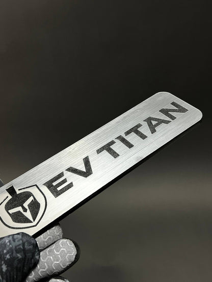 1PC EV TITAN 3D Acrylic Badge - Car Truck Emblem Fender Tailgate Trunk Sticker