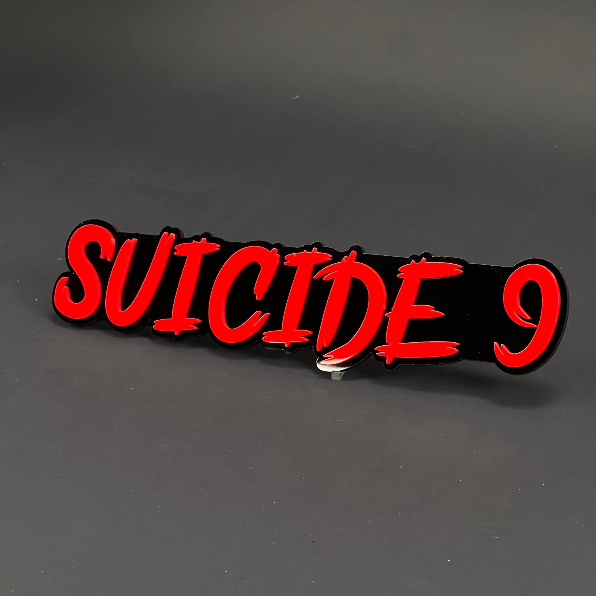 1PC SUICIDE 9 3D Acrylic Badge - Car Truck Emblem Fender Tailgate Trunk Sticker