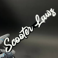 1PC Scooter Laws 3D Acrylic Badge - Car Truck Emblem Fender Sticker