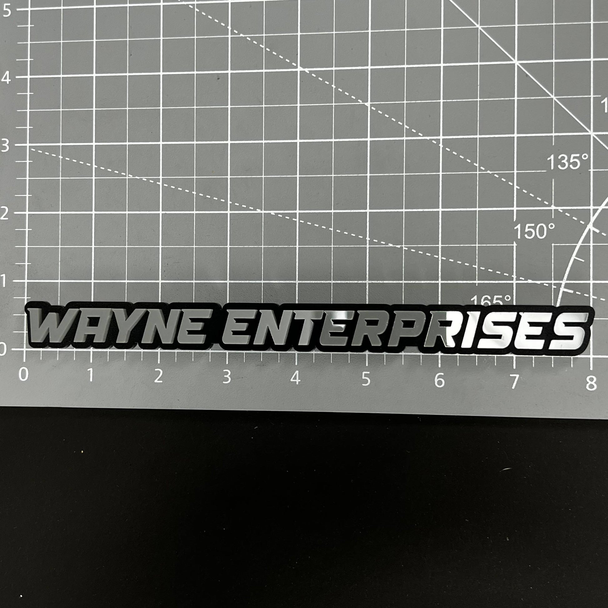 1PC WAYNE ENTERPRISES 3D Acrylic Badge - Car Truck Emblem Fender Sticker