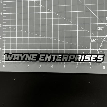 1PC WAYNE ENTERPRISES 3D Acrylic Badge - Car Truck Emblem Fender Sticker