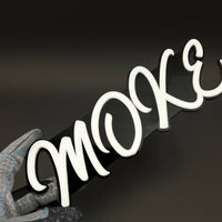 1PC MOKE 3D Acrylic Badge - Car Truck Emblem Fender Tailgate Trunk Sticker