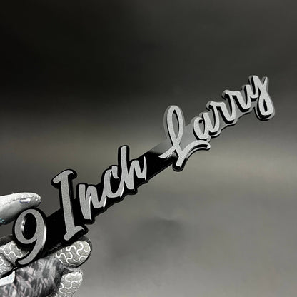 1PC 9 Inch Larry 3D Acrylic Badge - Car Truck Emblem Fender Sticker