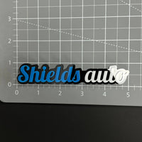 1PC Shields auto 3D Acrylic Badge - Car Truck Emblem Fender Sticker