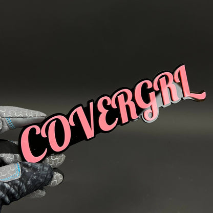 1PC COVERGRL 3D Acrylic Badge - Car Truck Emblem Fender Tailgate Trunk Sticker