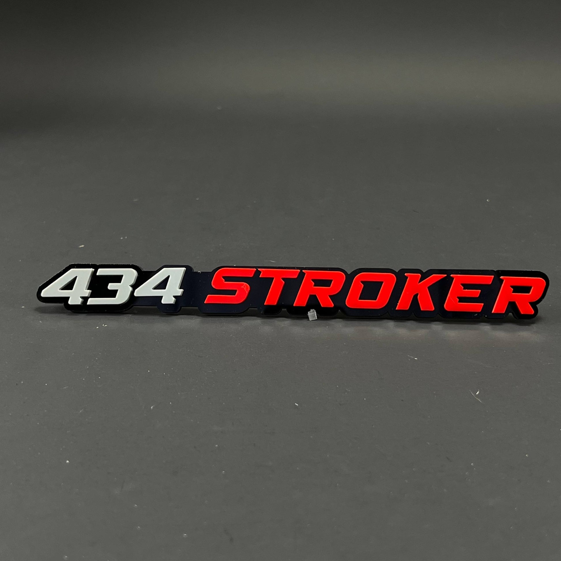 1PC 434 STROKER 3D Acrylic Badge - Car Truck Emblem Fender Sticker
