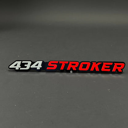 1PC 434 STROKER 3D Acrylic Badge - Car Truck Emblem Fender Sticker