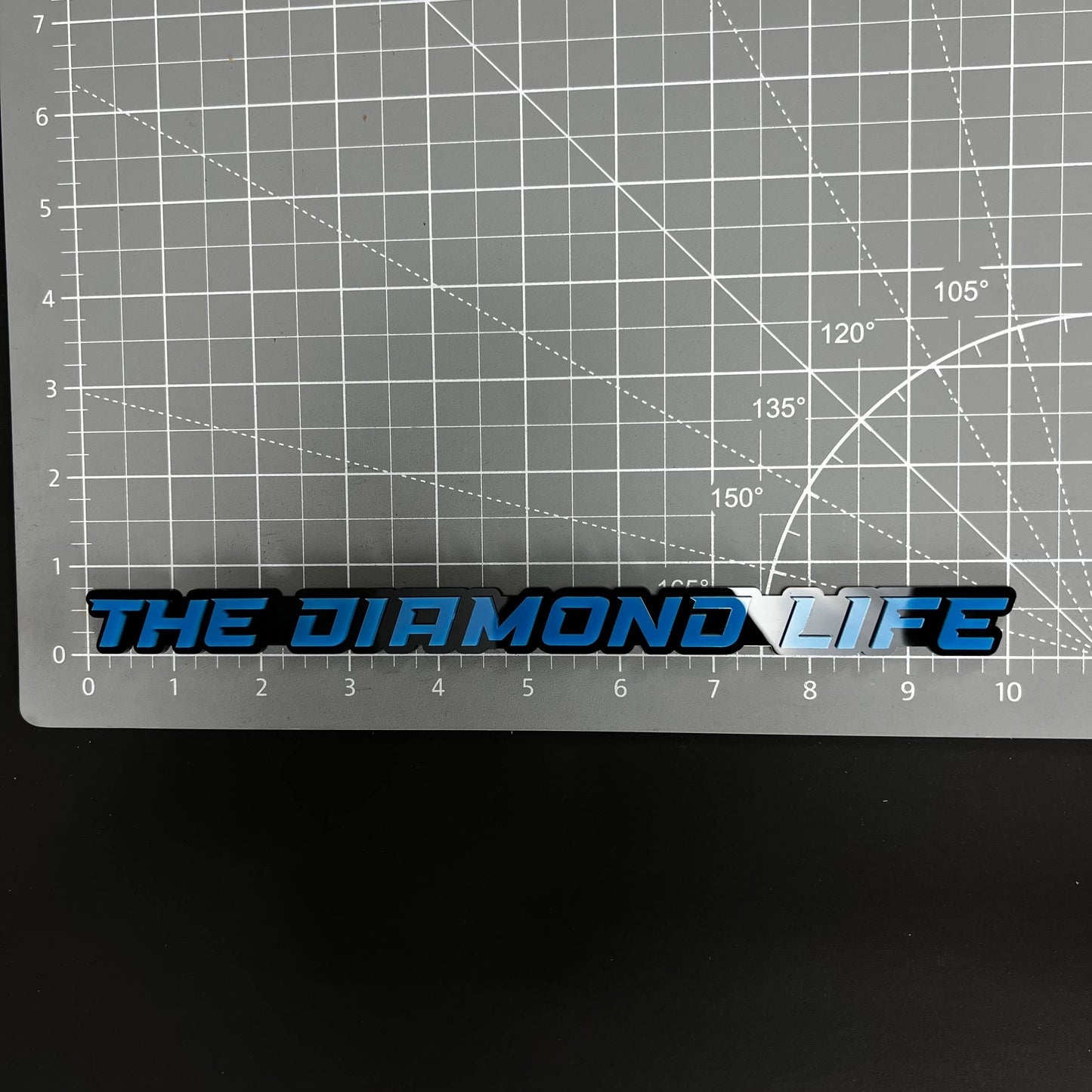 1PC THE DIAMOND LIFE 3D Acrylic Badge - Car Truck Emblem Fender Sticker