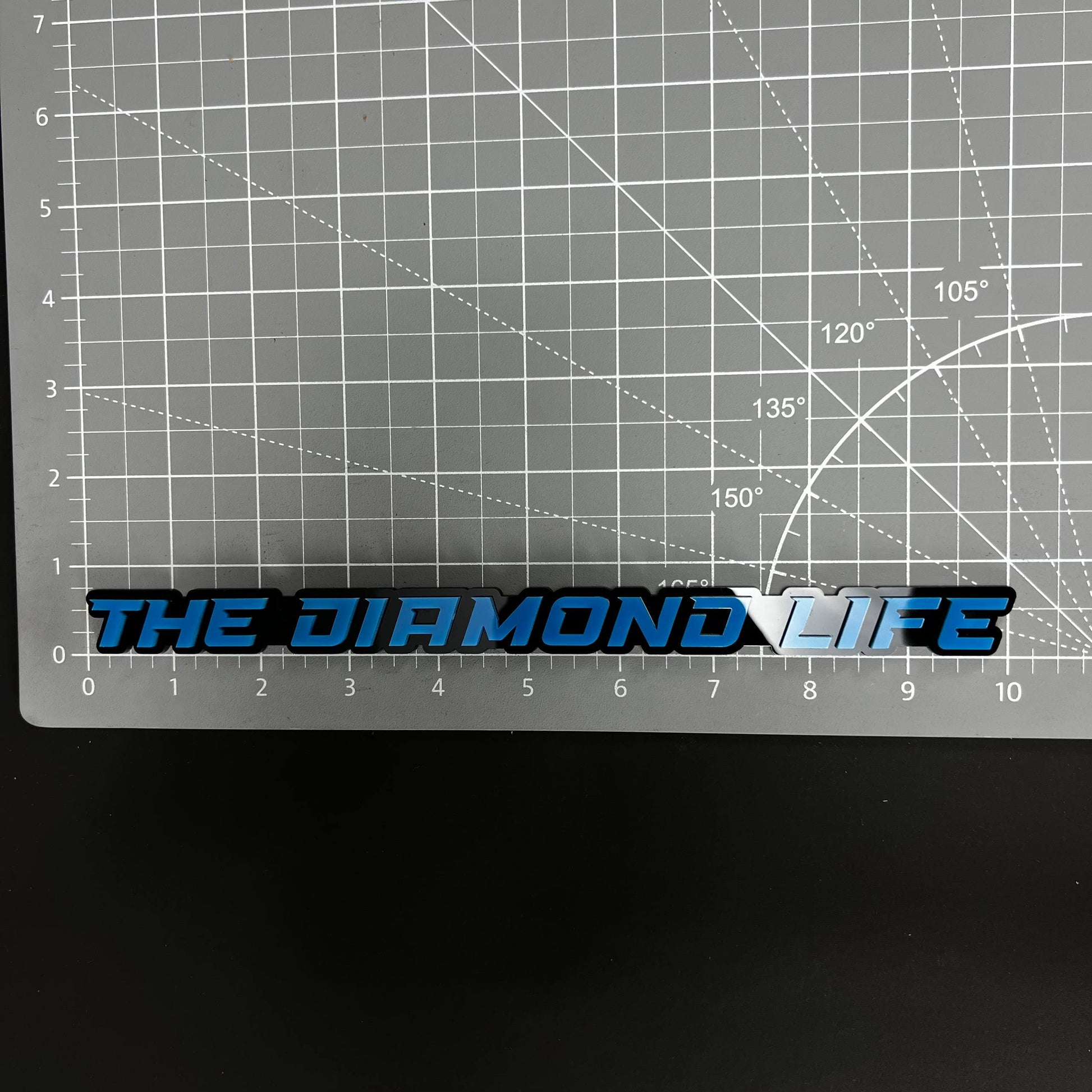 1PC THE DIAMOND LIFE 3D Acrylic Badge - Car Truck Emblem Fender Sticker
