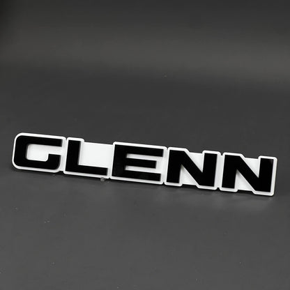 1PC GLENN 3D Acrylic Badge - Car Truck Emblem Fender Tailgate Trunk Sticker