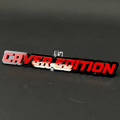 1PC CAVER EDITION 3D Acrylic Badge - Car Truck Emblem Fender Sticker