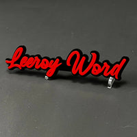 1PC Leeroy Word 3D Acrylic Badge - Car Truck Emblem Fender Sticker