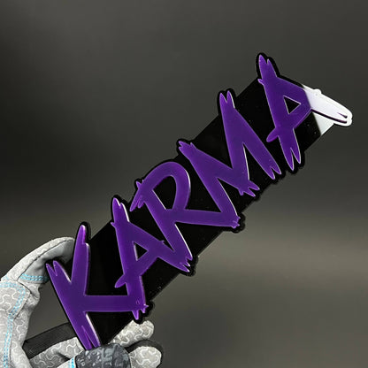 1PC KARMA 3D Acrylic Badge - Car Truck Emblem Fender Tailgate Trunk Sticker