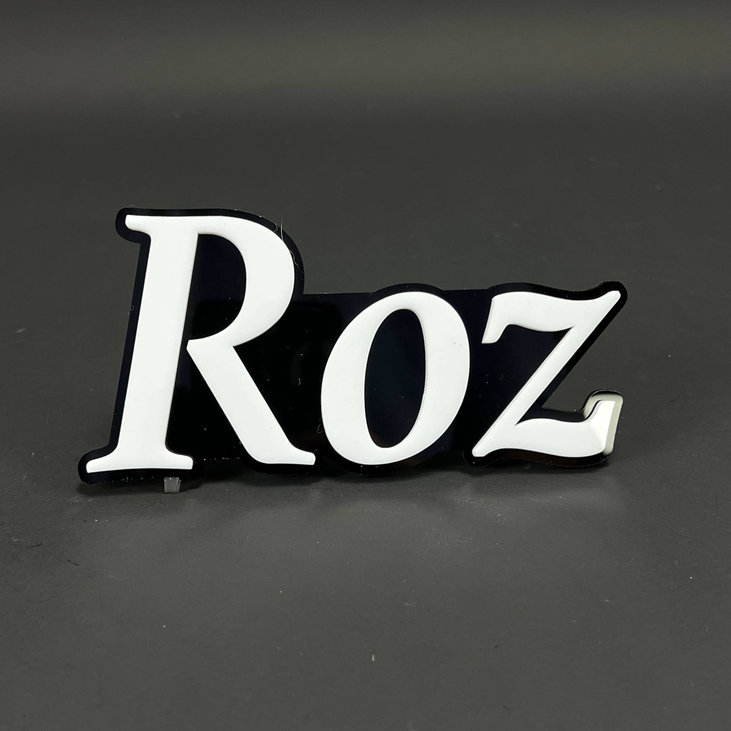 1PC Roz 3D Acrylic Badge - Car Truck Emblem Fender Tailgate Trunk Sticker