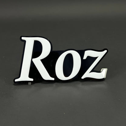 1PC Roz 3D Acrylic Badge - Car Truck Emblem Fender Tailgate Trunk Sticker