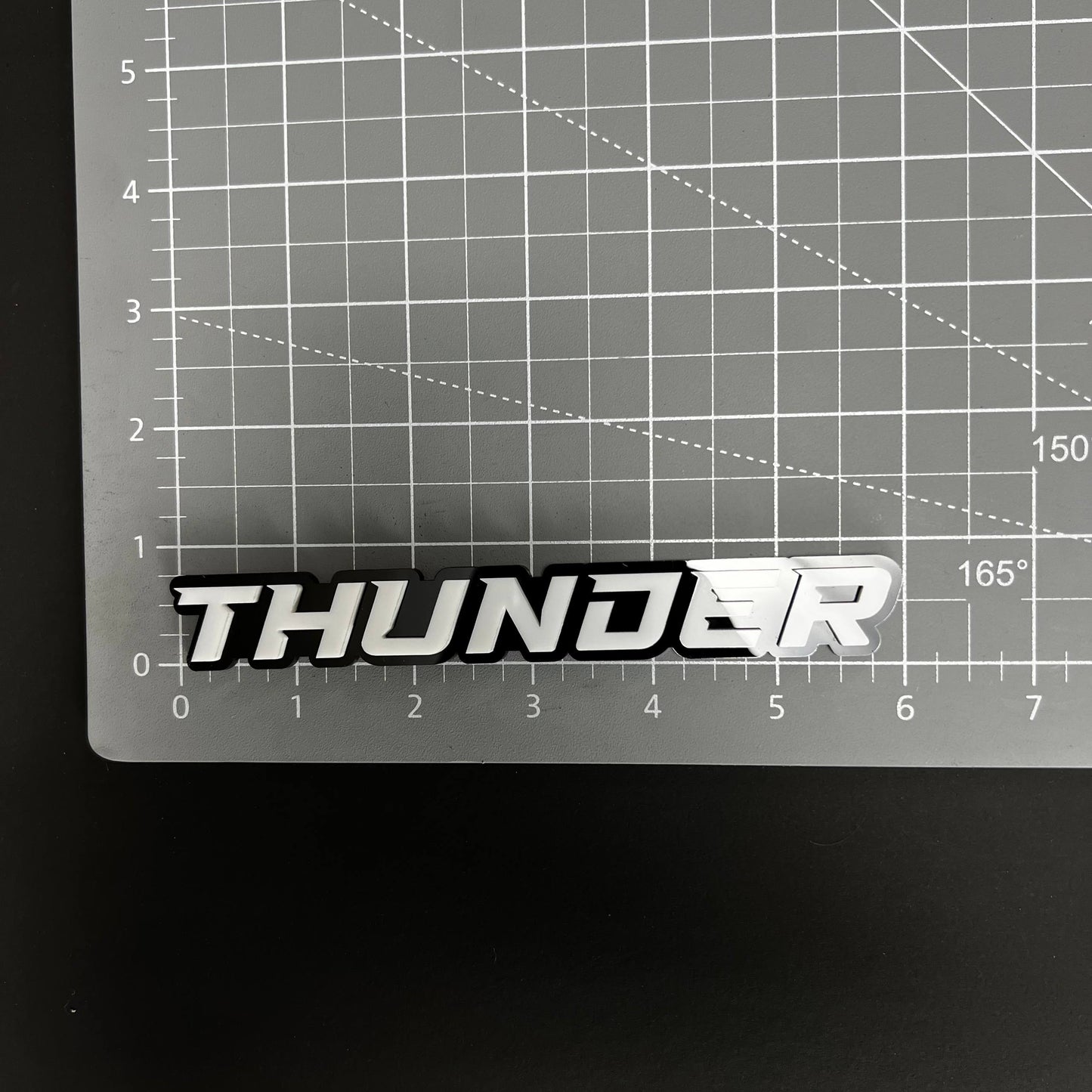 1PC THUNDER 3D Acrylic Badge - Car Truck Emblem Fender Tailgate Trunk Sticker