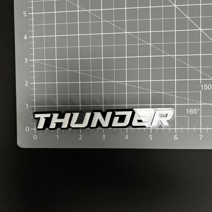 1PC THUNDER 3D Acrylic Badge - Car Truck Emblem Fender Tailgate Trunk Sticker