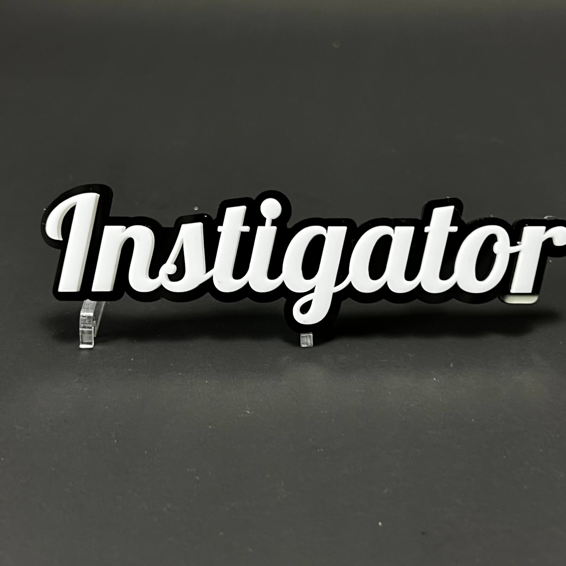 1PC Instigator 3D Acrylic Badge - Car Truck Emblem Fender Tailgate Trunk Sticker
