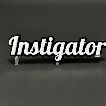 1PC Instigator 3D Acrylic Badge - Car Truck Emblem Fender Tailgate Trunk Sticker