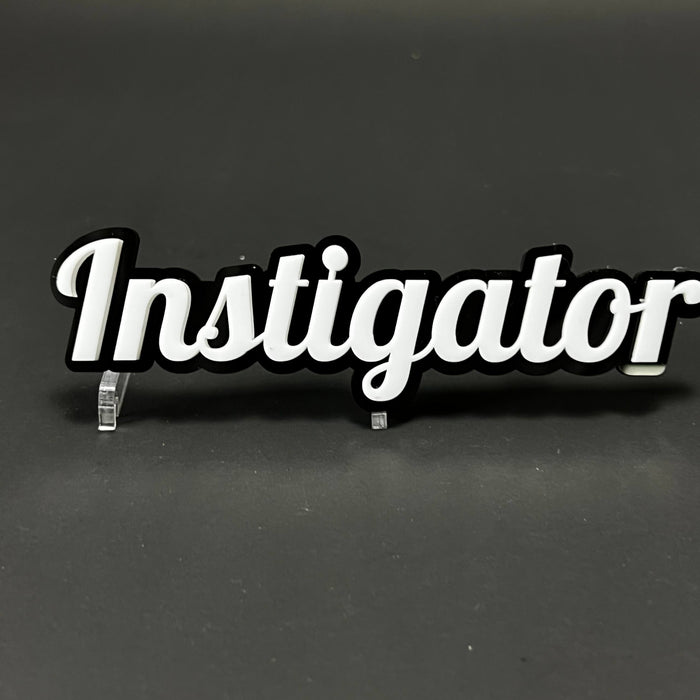1PC Instigator 3D Acrylic Badge - Car Truck Emblem Fender Tailgate Trunk Sticker