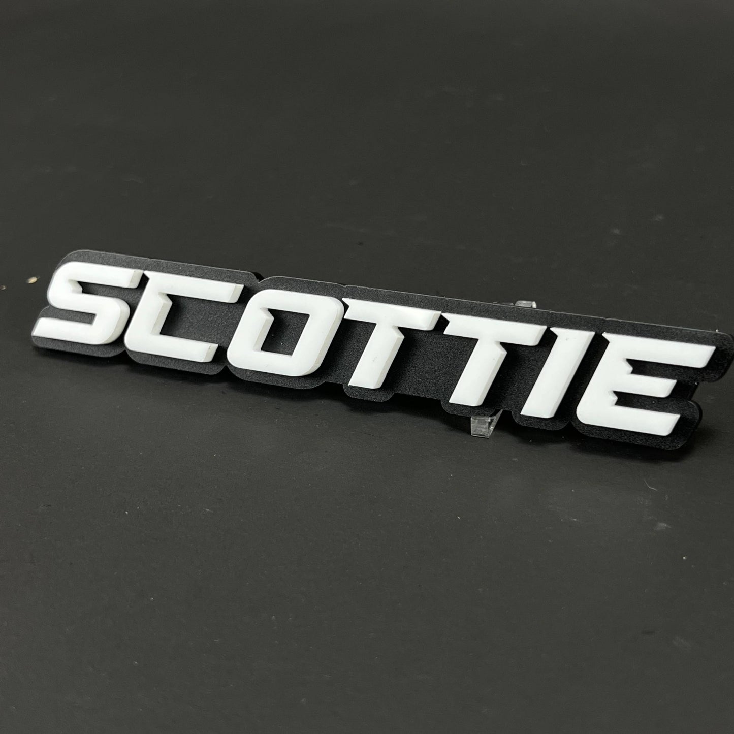 1PC SCOTTIE 3D Acrylic Badge - Car Truck Emblem Fender Tailgate Trunk Sticker